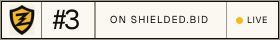 Preview of the live shielded.bid rank badge